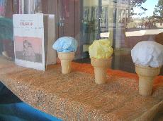The 30 anniversary edition of the Talisman on display with ice cream cones asking What flavor do you write in? (Natalie Christine)