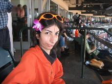 Deena Tannous at a Giants game. (Courtesy of Annie Tannous)