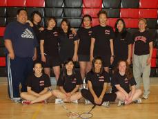The 2008 badminton team. (Courtesy of the Skyline College Badminton homepage.)