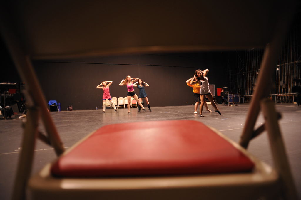 Sterling Wolper, Maile Wong, Rita Wolper and other principal dancers are seen here working out the choreography on a piece entitled “Tomorrow Is My Dancing Day” (David Evans)