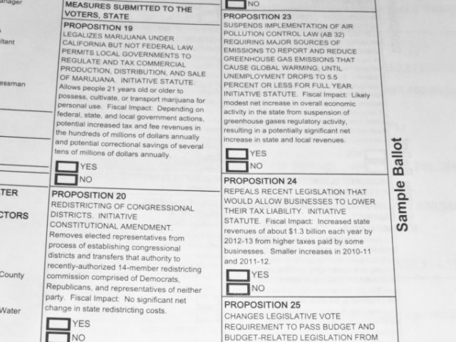 A sample ballot registered voters should have received in the mail (Stephen Benoit)