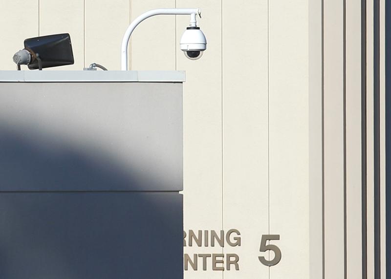 One of the cameras set up in order to boost security. (Robyn Graham)