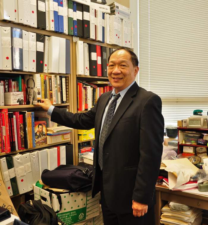 Professor James I. Wong in his office (Milan Subedi)