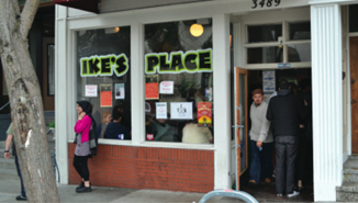 Ike’s Place is bustling during the busy lunch hour. (Rich Estrada)
