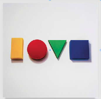 Jason Mraz’s latest album cover spells out the word “love.”  (Courtesy of JasonMraz.com)