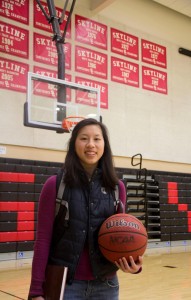 Student athlete Kelly Huey was awarded an athletic scholarship to play for Concordia University in Portland, Oregon. (Terence Chin)