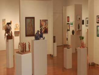 The gallery showcased over 110 student artworks. 