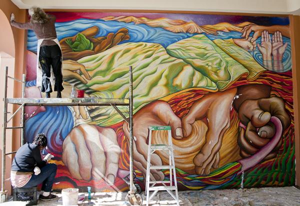Bay Area muralist brightens Skyline