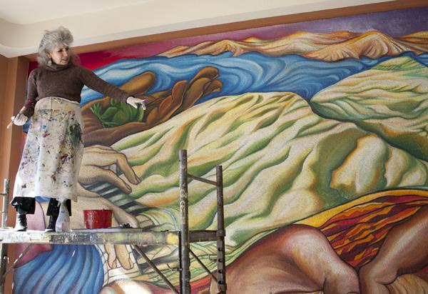 Bay Area muralist brightens Skyline