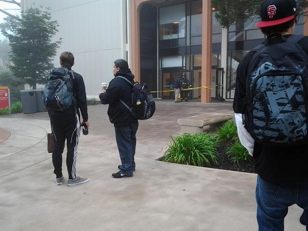 Hazmat spill in Building 7