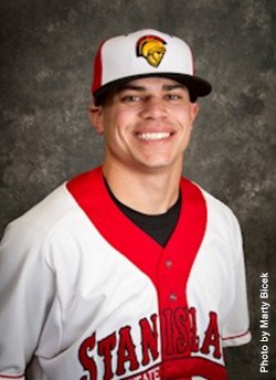 Molieri poses for his roster picture at CSU Stanislaus. 