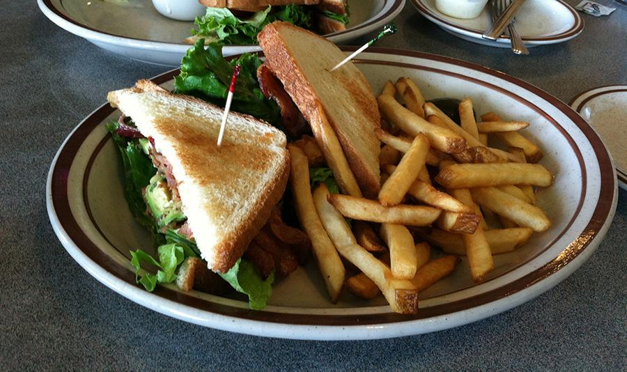 “The BLT sandwich is just one of the hundred-plus items on the menu at Peter’s Café.”