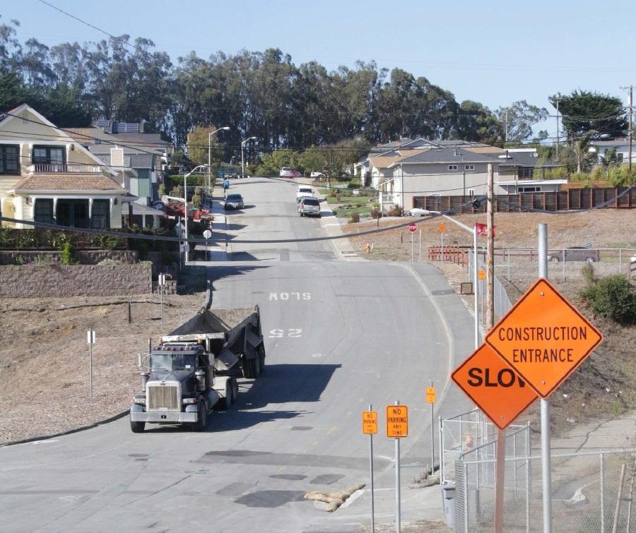 The progress of the Crestmoor neighborhood at the three-year anniversary of the San Bruno
explosion.