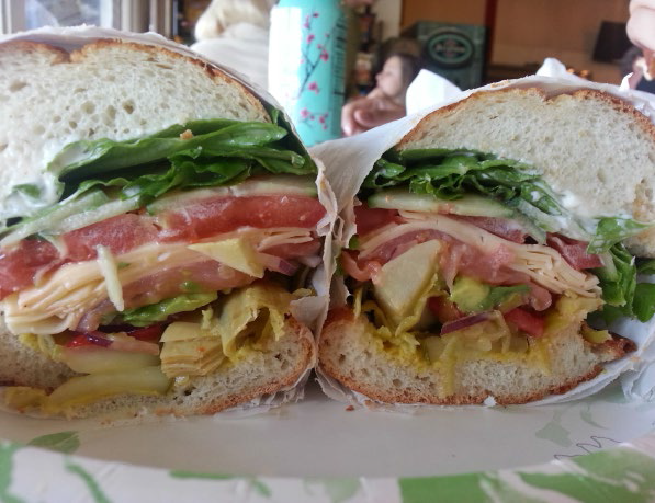 Salmon Sandwich with Avocado. 