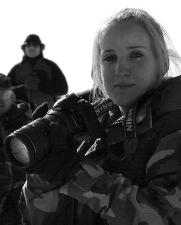 Sanya Crocker on duty in the U.S Air Force.  