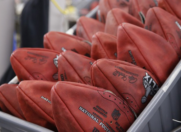 These are not the actual footballs used in the Jan. 18 A.F.C. Championship.