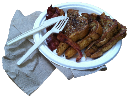 Food grade: French toast & bacon