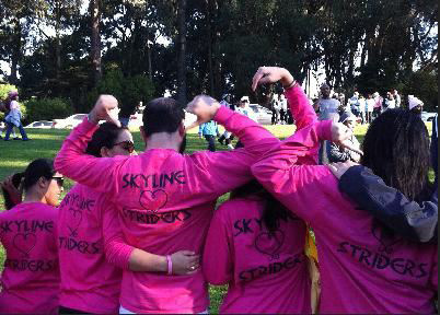 Skyline students gather to show support during last year’s walk.