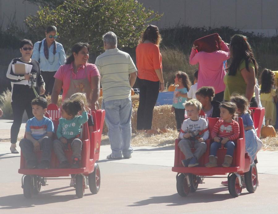 Children from the Skyline College Children Care Center at the Halloween celebrations that were held and organized by the student government with events for students and kids. Oct. 29, 2015. (Michelle Brignoli/The Skyline View) Photo credit: Michelle Brignoli