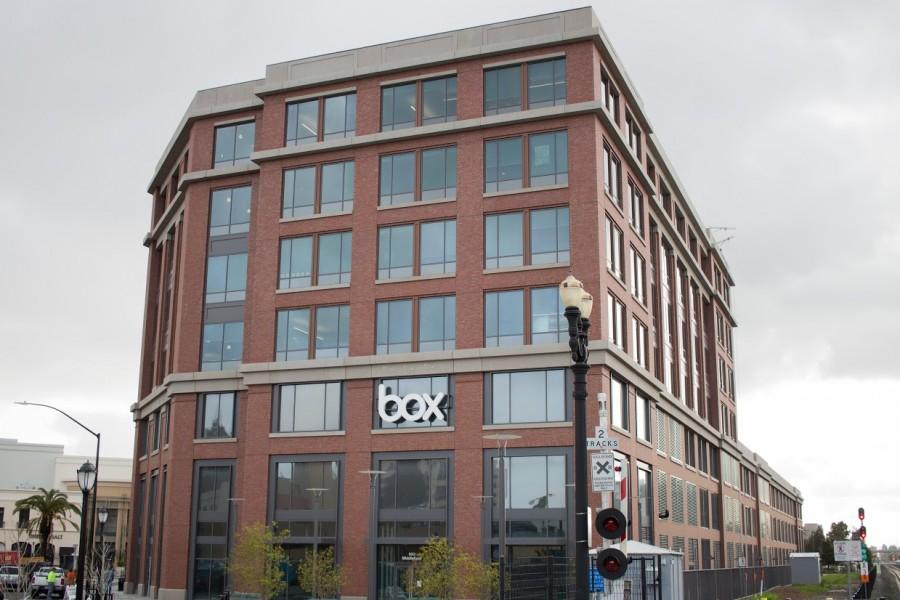 Box headquarters located next to the Caltrain station in Redwood City.