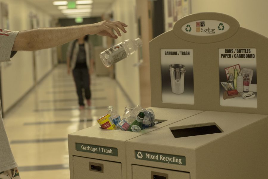 Students tend to forget the importance of recycling on campus and often waste reusable materials.