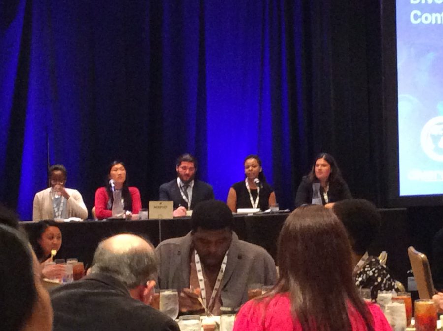 Martha Torres, Skyline student on far right side participates in the fourth Annual Diversity Abroad conference in Atlanta, Georgia in late March.