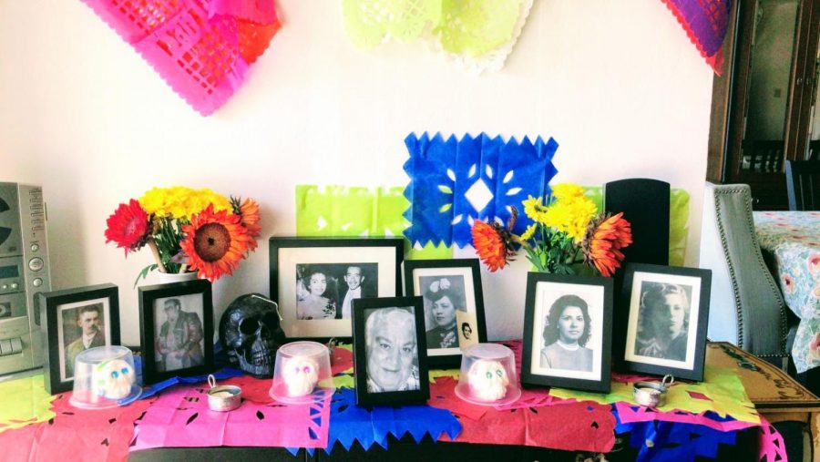 A simple and traditional altar for the day of the dead celebration. Photo credit: Maria Isabel Del Castillo Schmidhuber