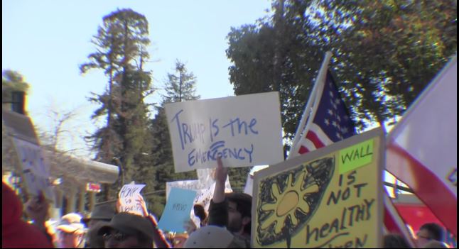 Trump’s National Emergency Protested in San Mateo