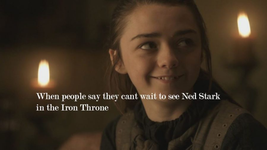 arya stark game of thrones meme