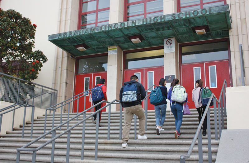 Abraham Lincoln High School in the Sunset District is among the schools that was deemed to meet the advisory committees criteria for those that should have their names changed.