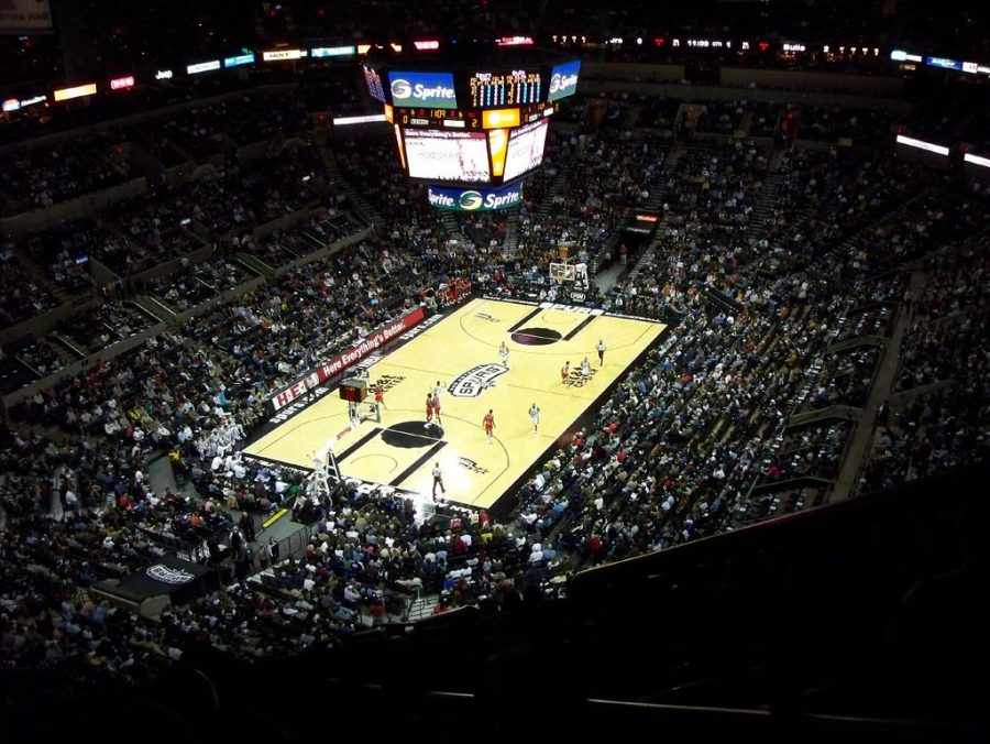 The San Antonio Spurs play the Chicago Bulls at the AT&T Center in San Antonio.