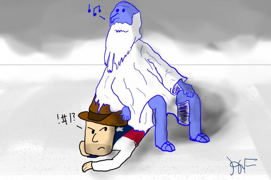 Cartoon about the 2021 Winter storm that affected Texas among other states