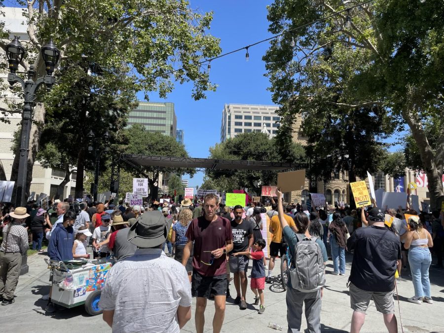 Abortion rights activists protest in San Jose, CA