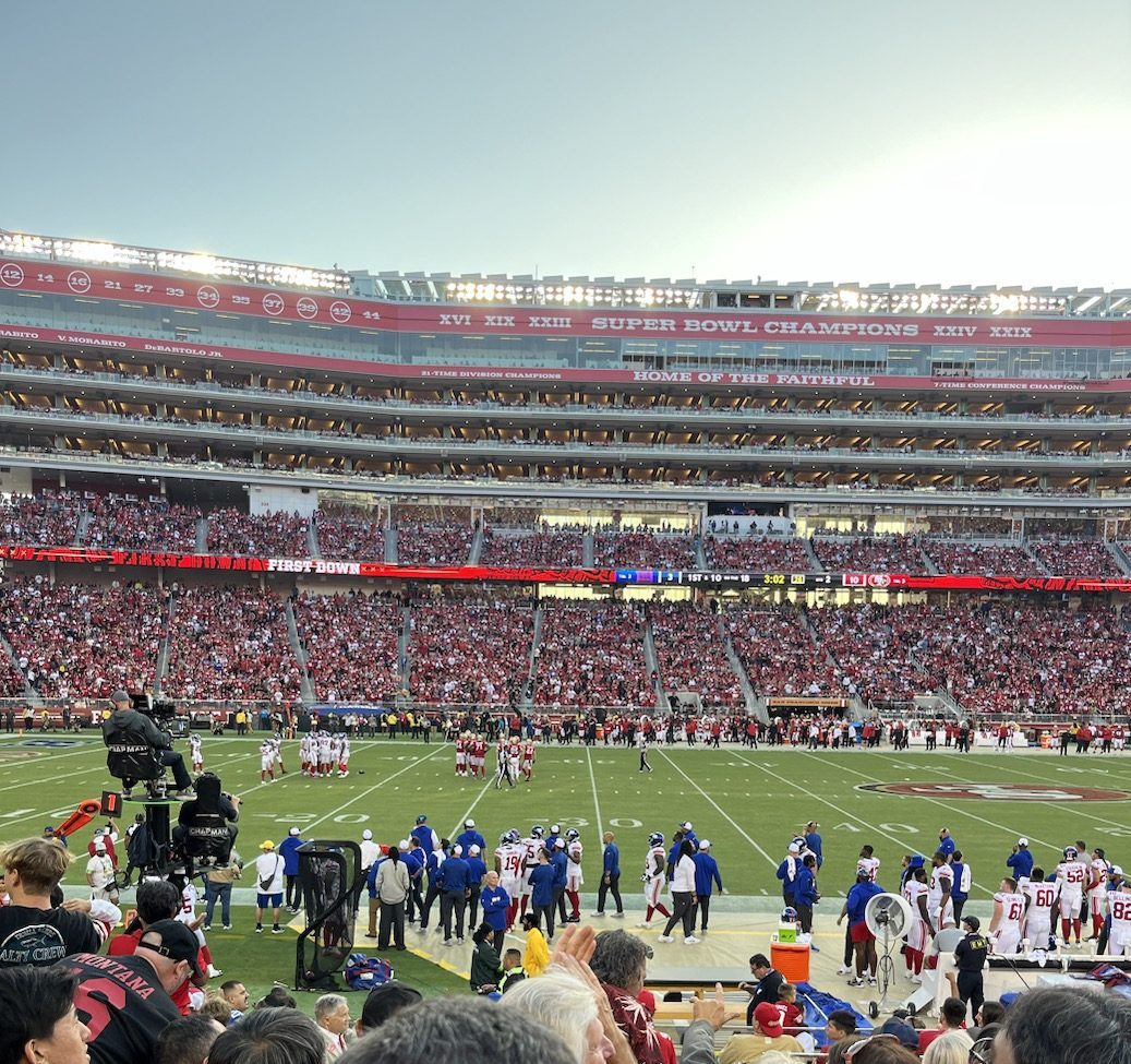 The 49ers face off against the New York Giants on Sept. 21, 2023. 