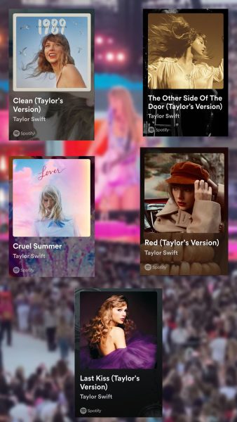 A compliation of Taylor Swift albums 