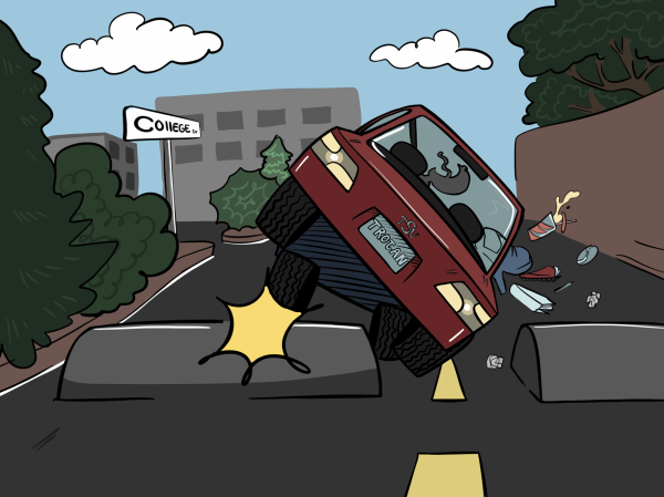 Editorial Cartoon: new speed bumps