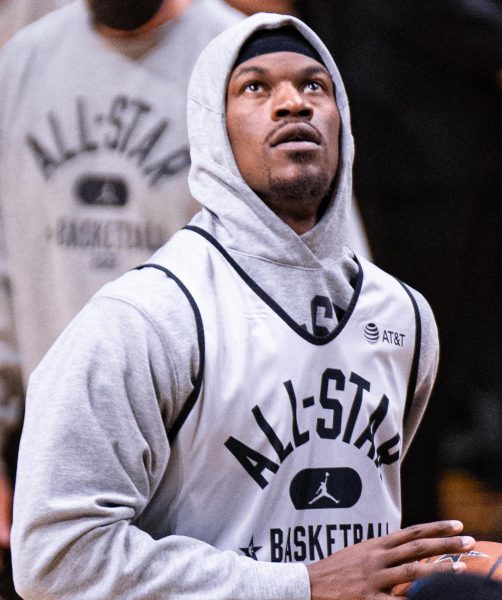 Jimmy Butler pictured at 2022 All-Star Weekend. 
