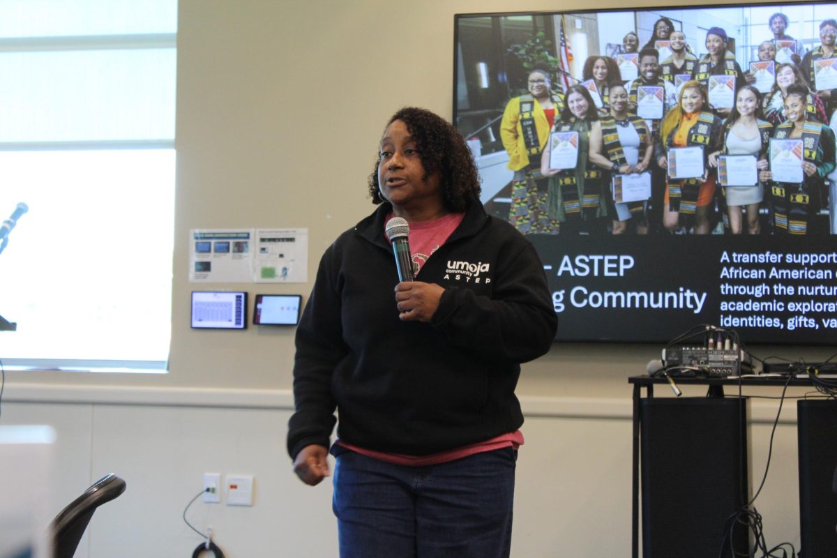 Danielle Powell, communications professor and Umoja-ASTEP faculty coordinator speaks about the benefits of the learning community to students.