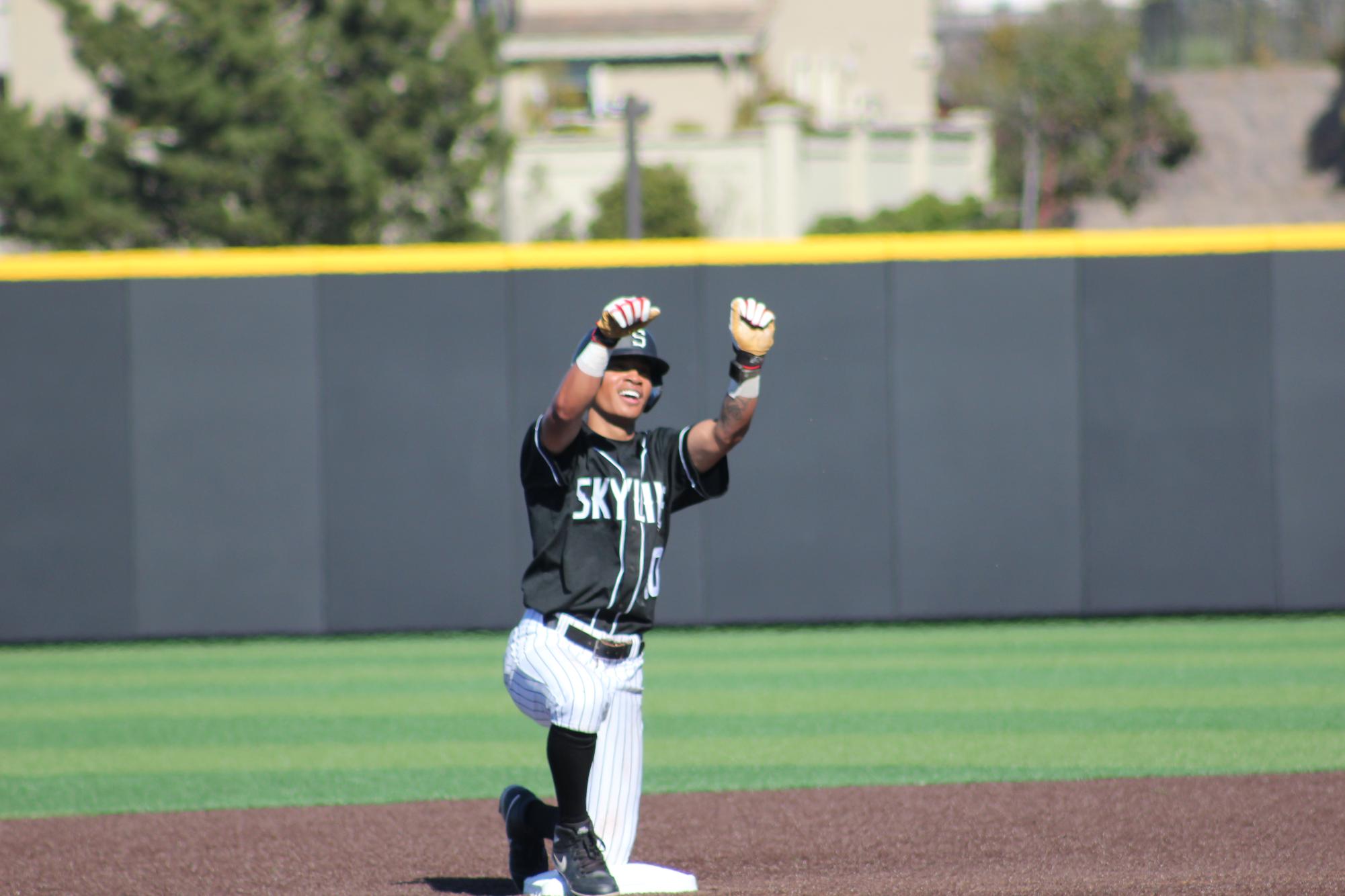 Skyline baseball secures first conference victory over De Anza