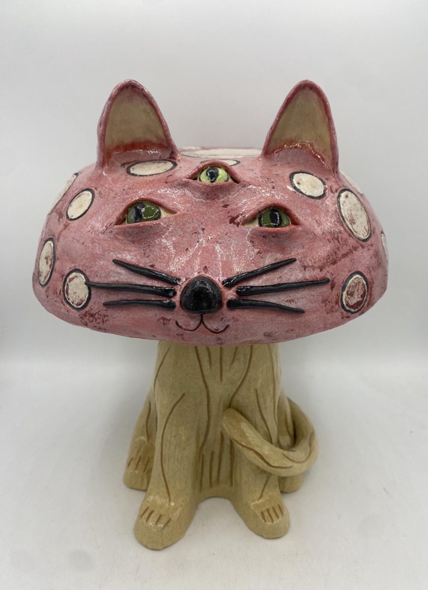 Ceramic art piece by Sarah Keller.
 